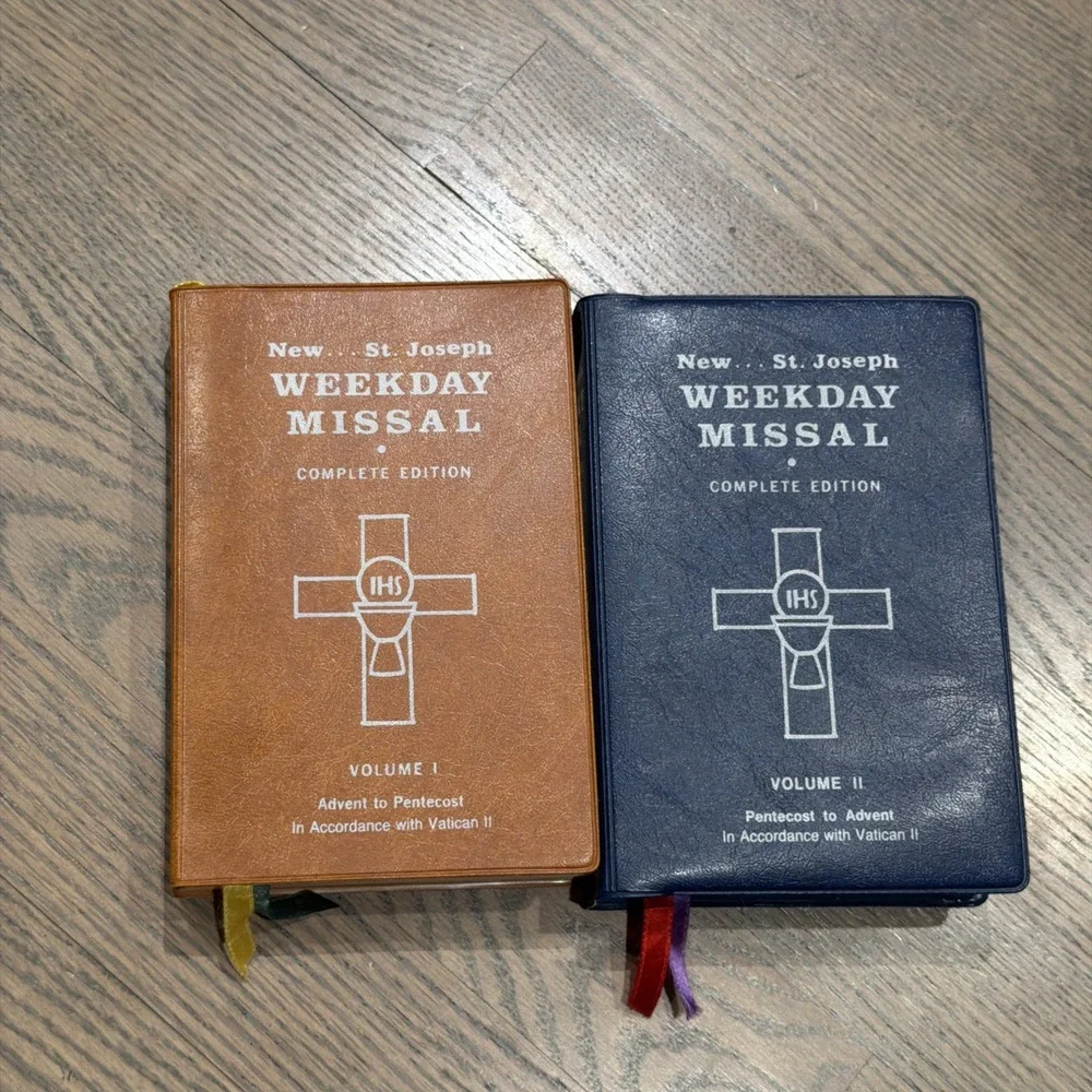 New St Joseph Weekday Missal Complete Edition Volumes I and II 1975